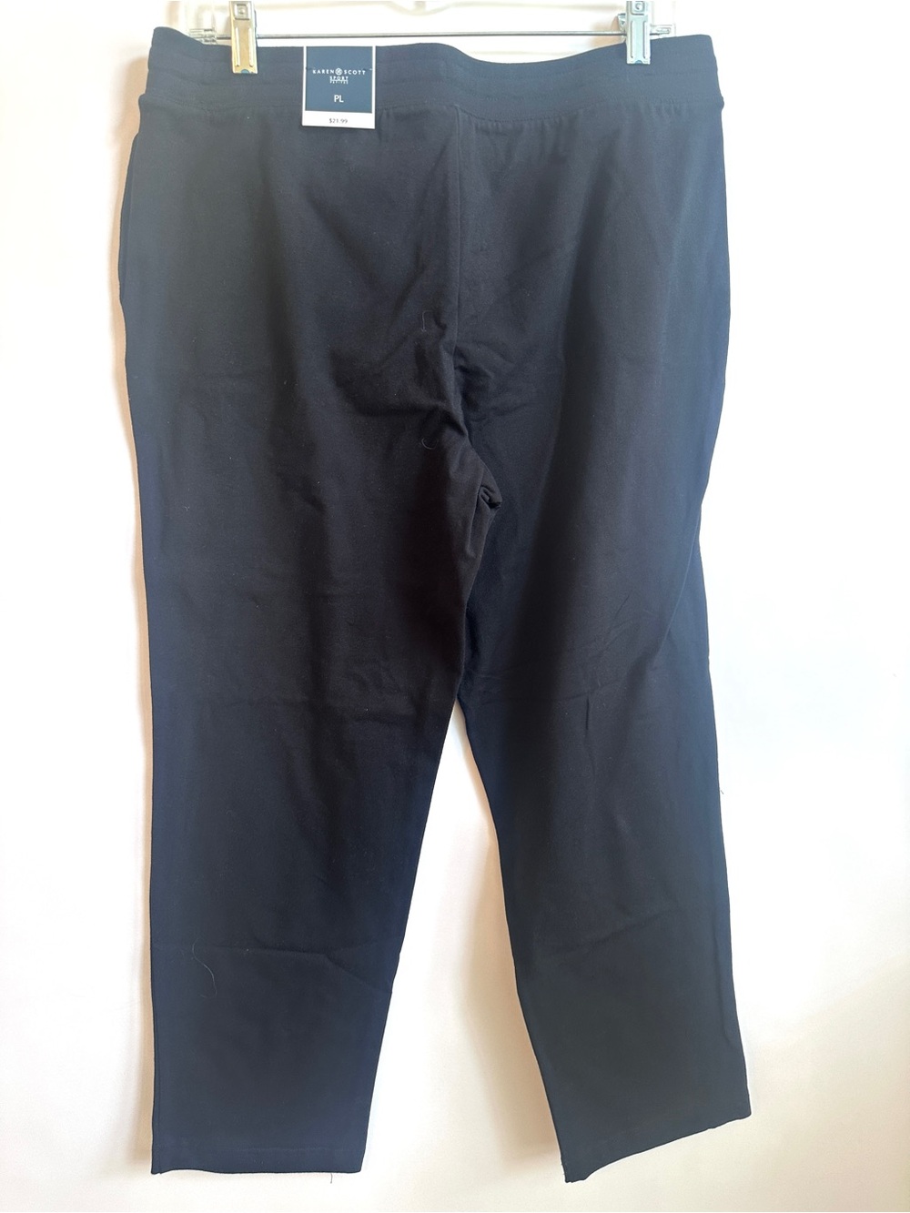 NWT Karen Scott Sport Sweatpants Size Petite Large Cotton/Spandex - Picture 3 of 8